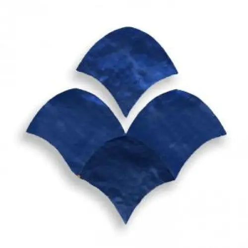 Zelliges Alhambra Alhambra Fishscale 51 Bleu de Nuit met 4 donkerblauwe tegels