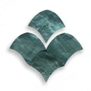 Teal groene Zelliges Alhambra Fishscale tegels met verweerde look voor totale oppervlakte