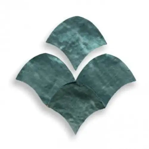 Teal groene Zelliges Alhambra Fishscale tegels met verweerde look voor totale oppervlakte