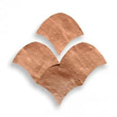 Decoratieve koperen tegels in alhambra fishscale stijl voor het totaal oppervlak