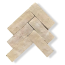 Gebroken stukken witte krijt in geometrisch patroon, Zelliges Alhambra Bejmat