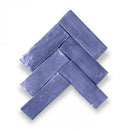 Ruwe glanzende paarse Zelliges Alhambra Bejmat tegels in visgraatpatroon