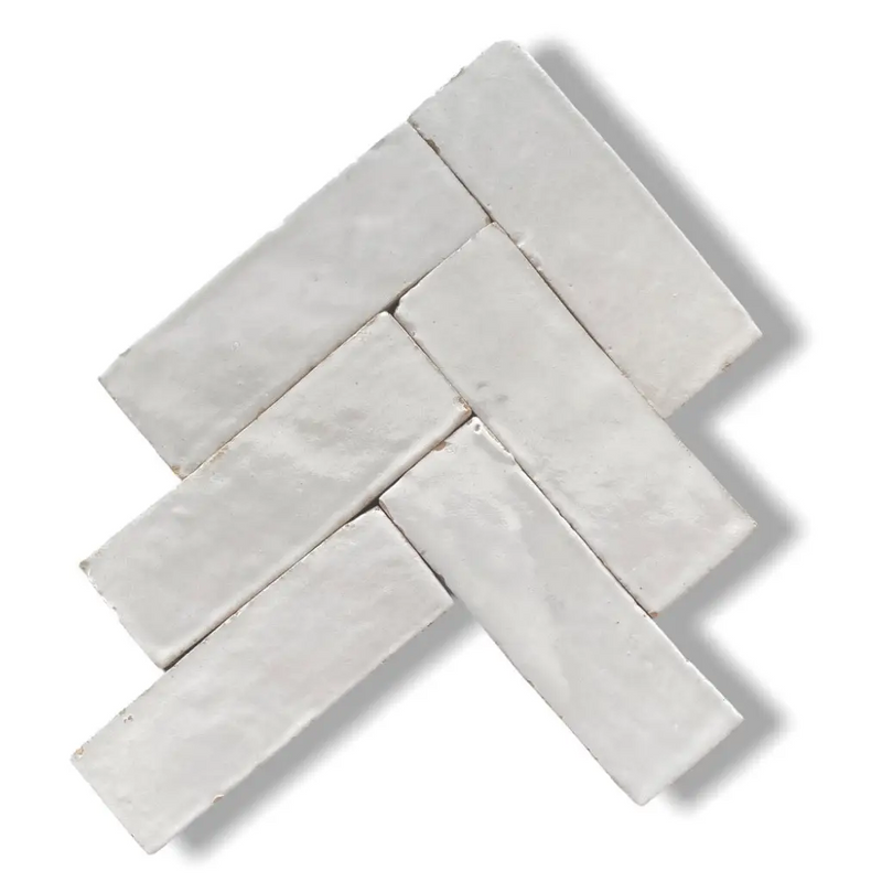 Zelliges Alhambra Bejmat Blanc Casse 5x15 cm - Top Tegels