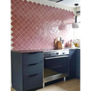 Glatzende roze diamanten zelliges alhambra ecail wandtegels voor tijdloze schoonheid